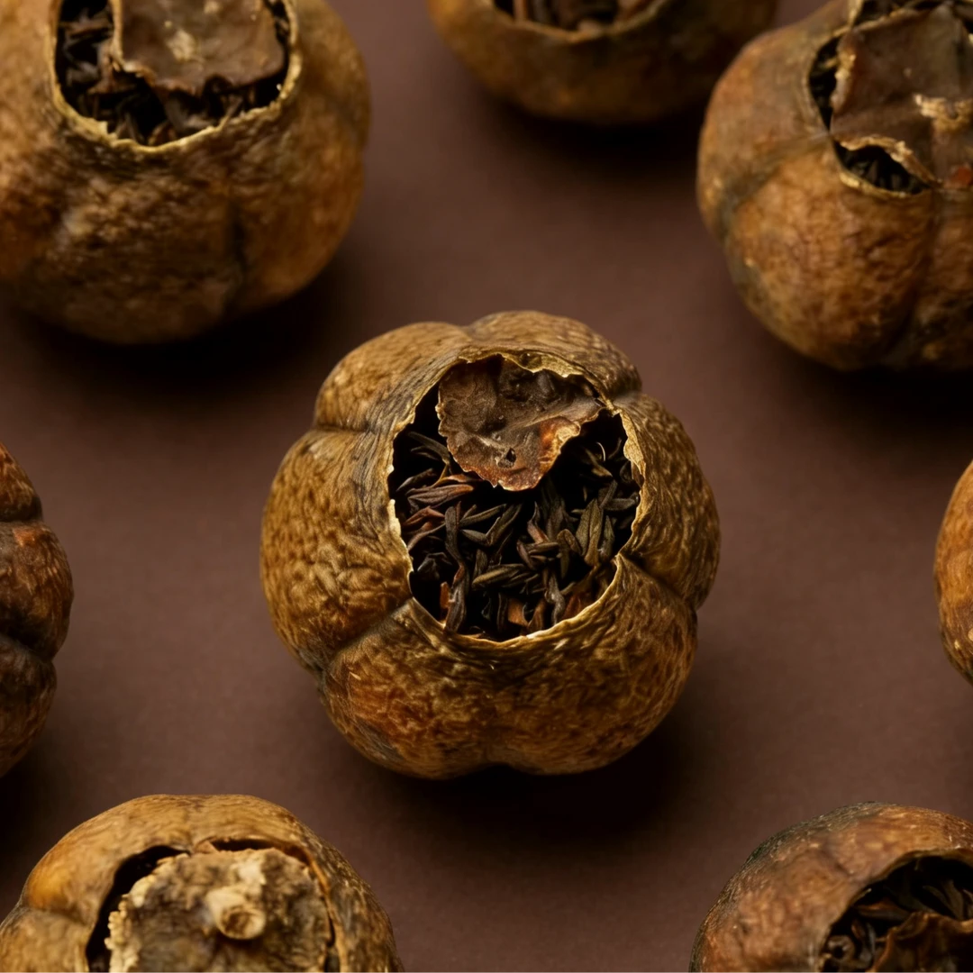 金瓜贡柑-亿茶严选-油皮仔贡柑+冰岛五寨金芽熟茶