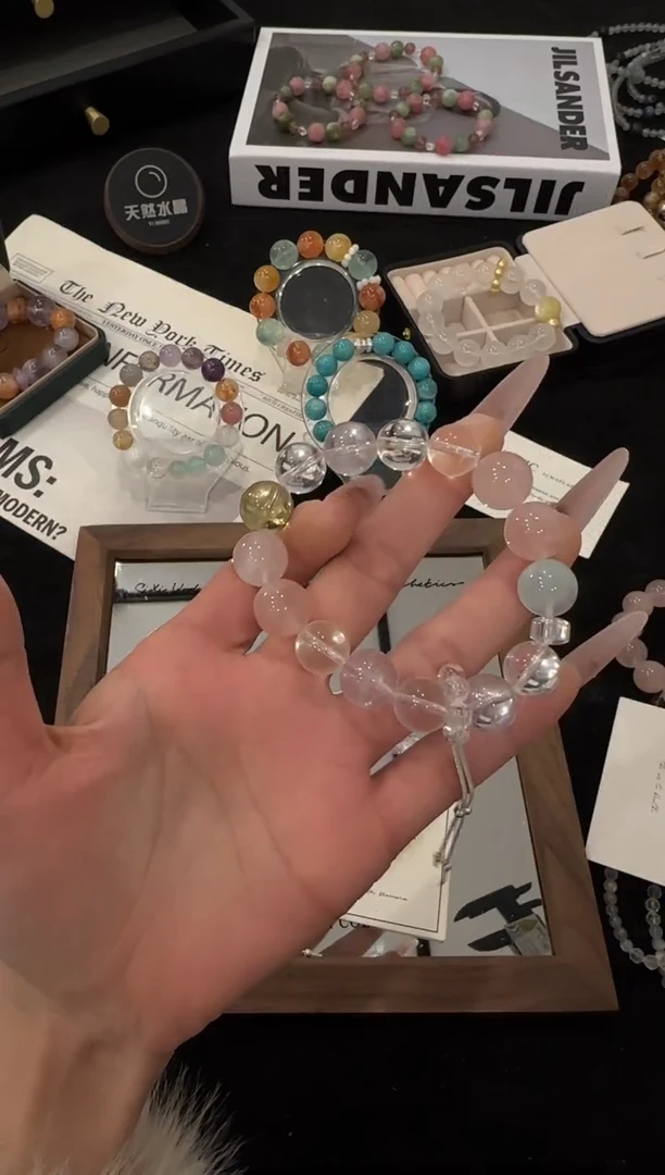 合金手链水晶多宝x3017