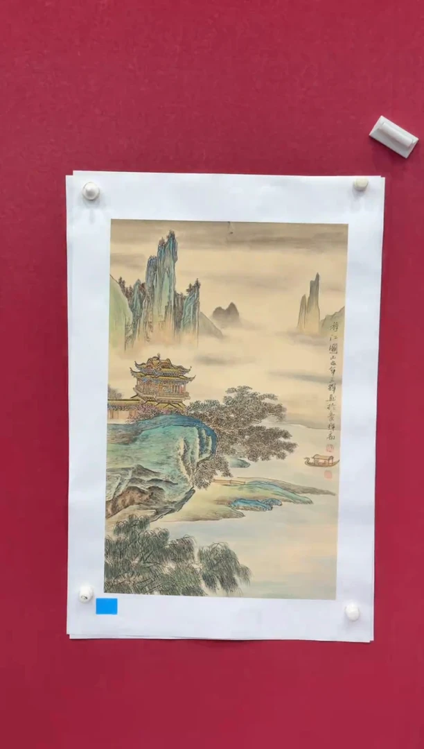 国画国画绘画山水花鸟