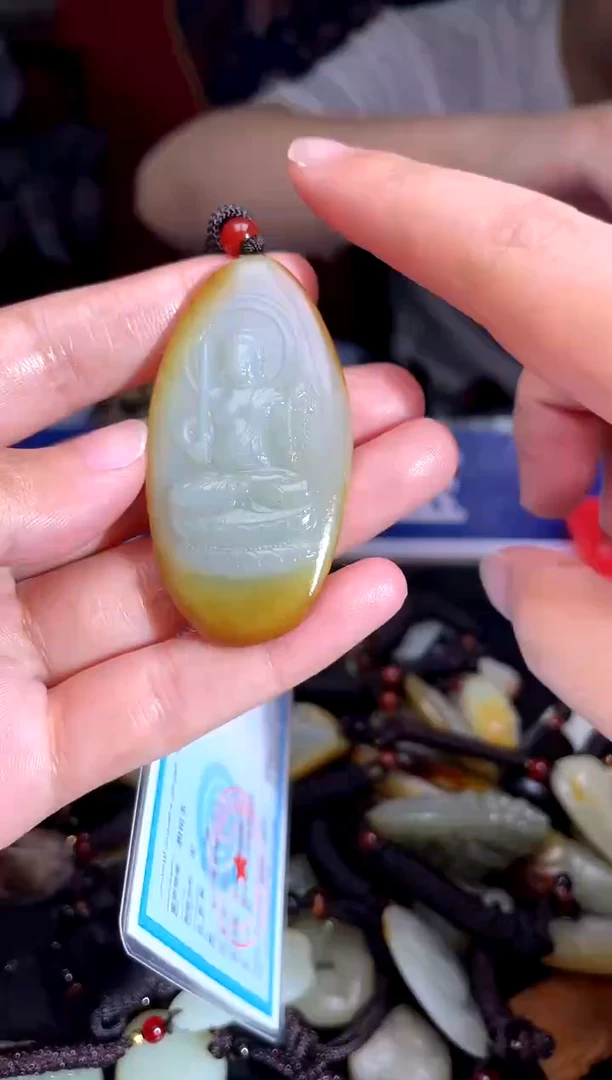 和田玉未镶嵌挂件1