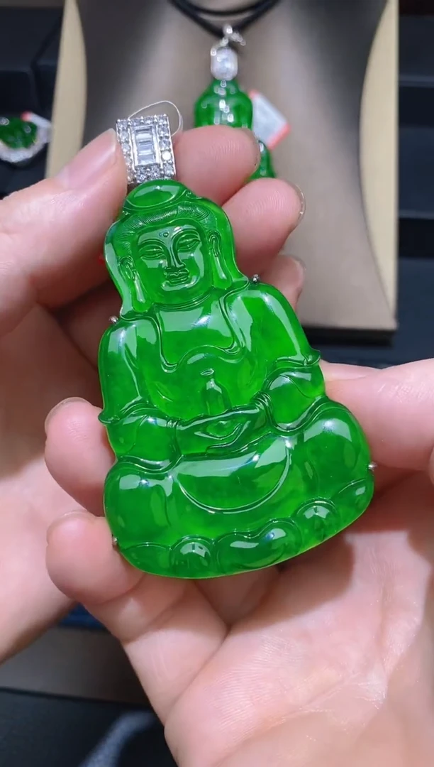 【闪购商品】翡翠颈饰未镶嵌天然A货翡翠r21