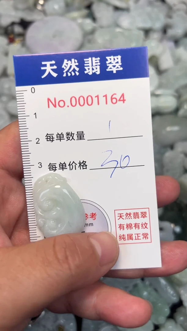 翡翠未镶嵌吊坠(不含链)1164
