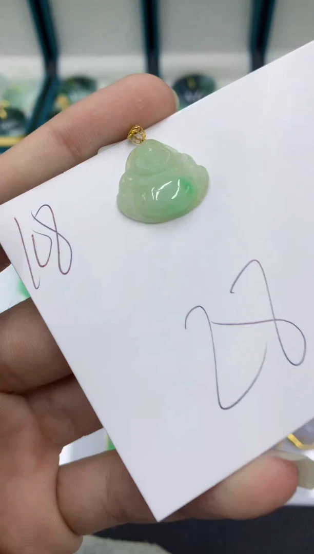 【闪购商品】翡翠颈饰18K金镶嵌翡翠