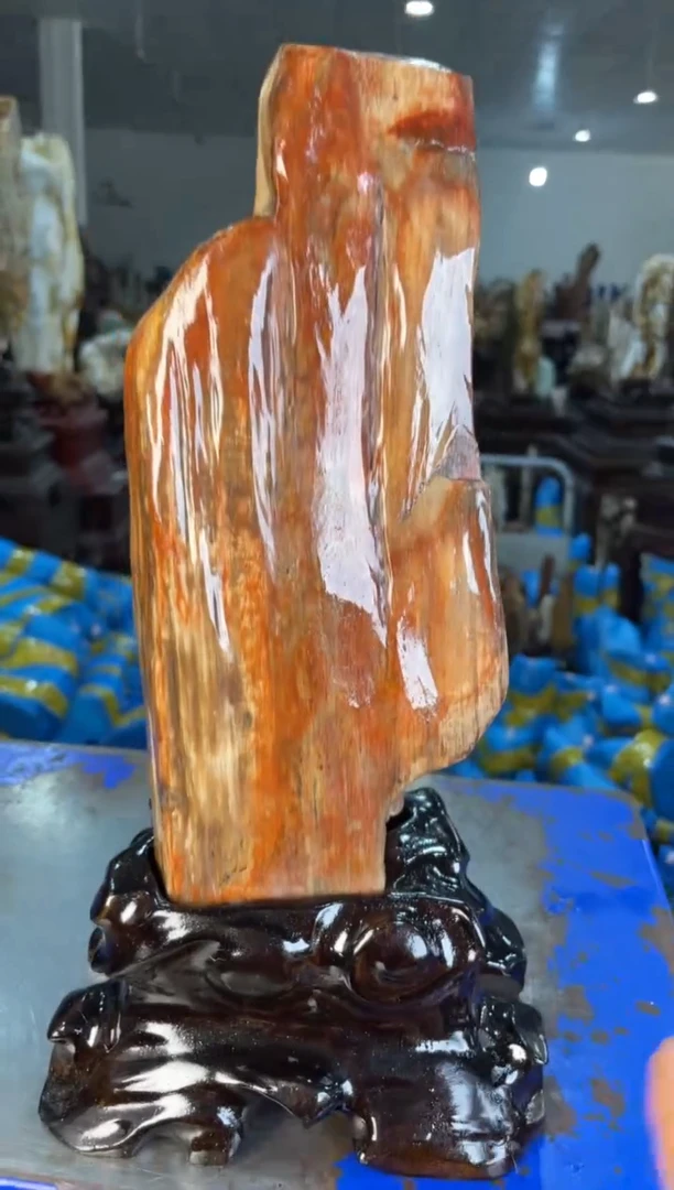 未镶嵌摆件硅化玉18