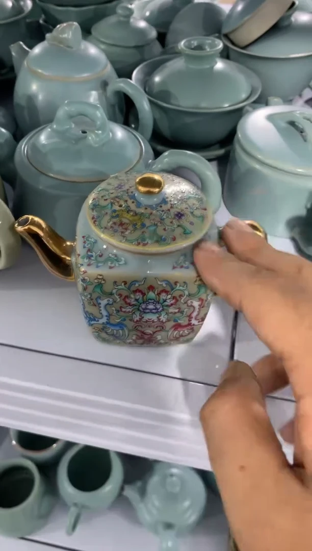 【清！一件不留】汝窑、茶壶盖碗茶杯主人杯微矿点