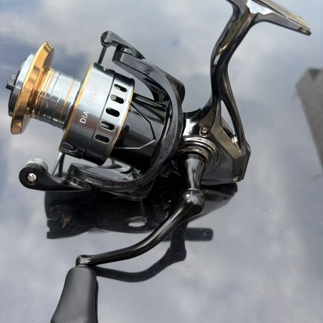 【钓德来全金属轮脚】无间隙纺车轮海竿路亚矶钓轮远投大物渔轮