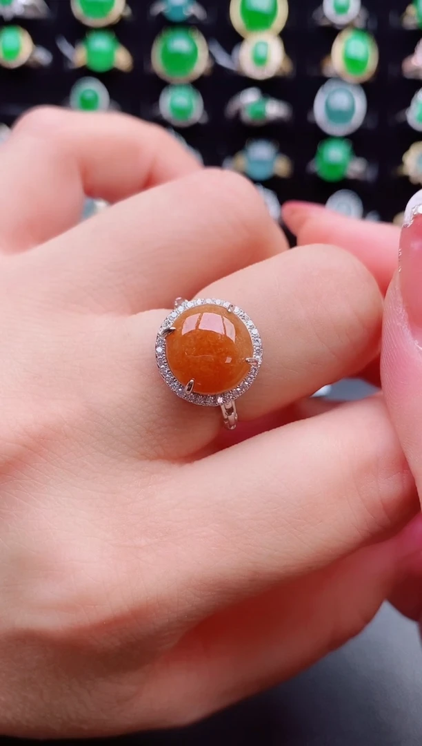 【闪购商品】翡翠戒指银S925镶嵌5080