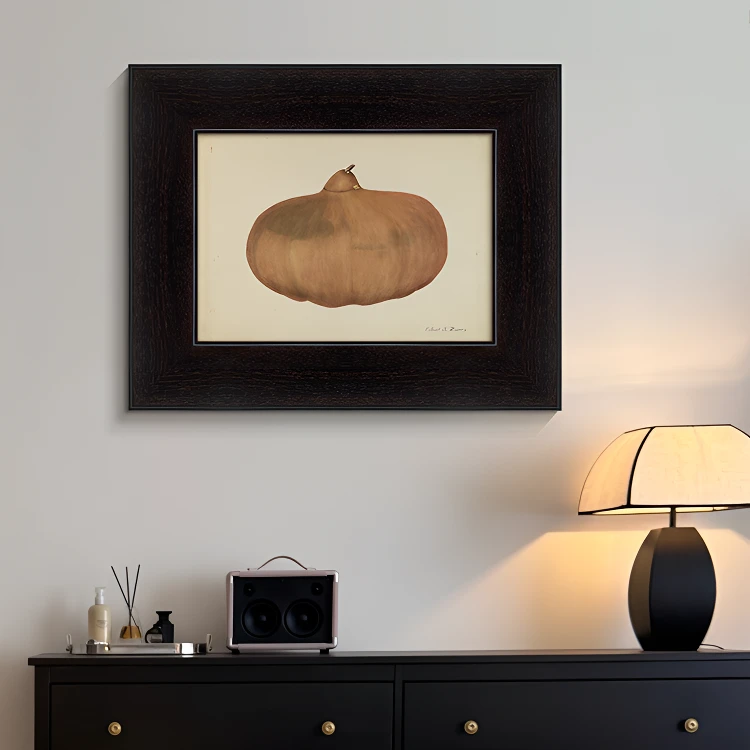 葫芦福禄法式中古风餐厅装饰画复古客厅沙发背景墙挂画餐边柜画