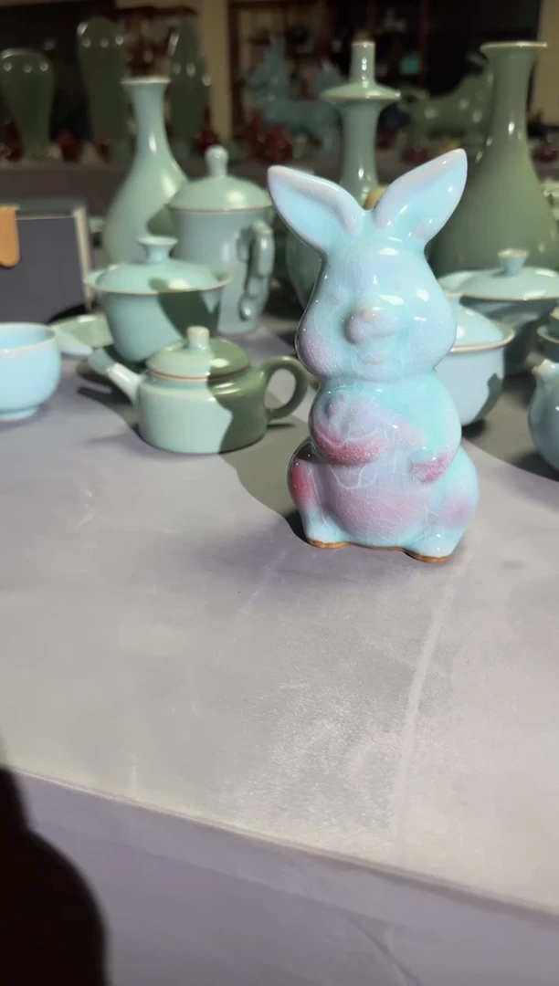 汝瓷平顶山汝瓷产品   兔