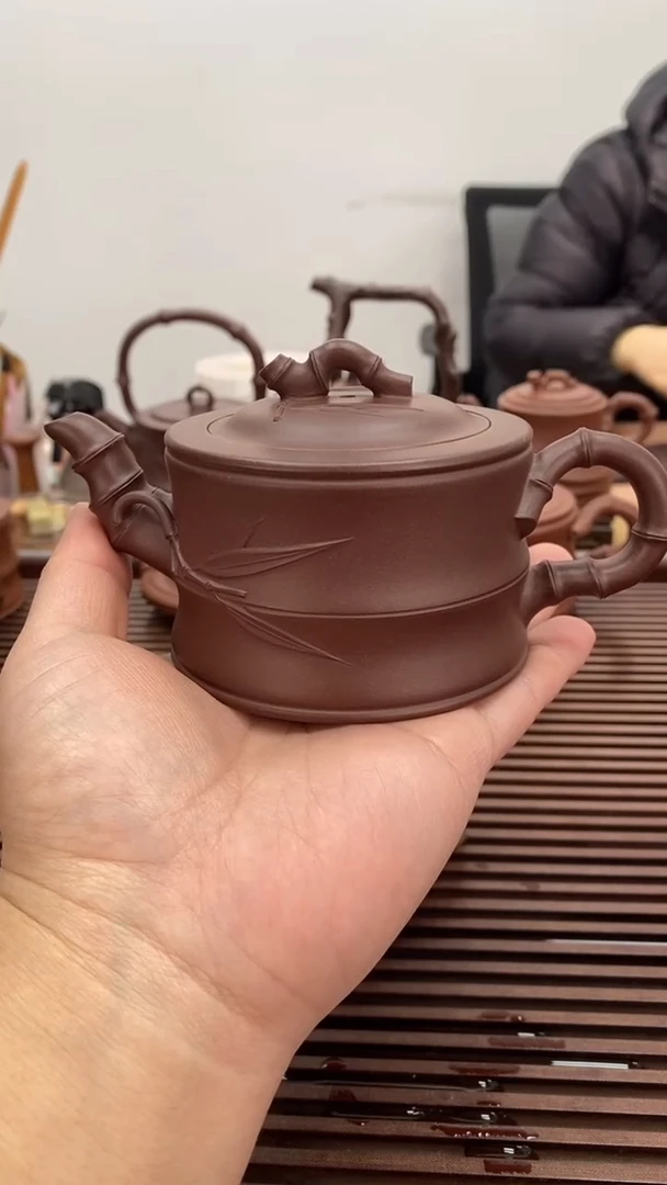 茶壶紫砂福利200毫升竹段