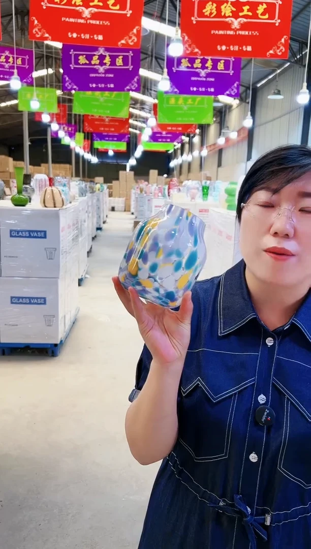 琉璃孤品外贸花瓶1