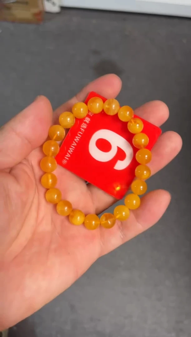 琥珀未镶嵌珠宝奇石/无优化/发一件/微瑕(无证书)8-9mm