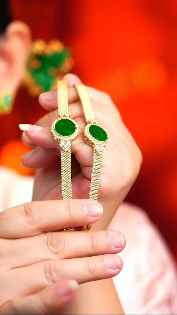 银S925镶嵌手链翡翠新款（多样性发一）