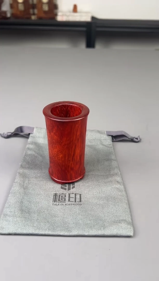 檀香紫檀（小叶紫檀）把件印度小叶紫檀 笔筒