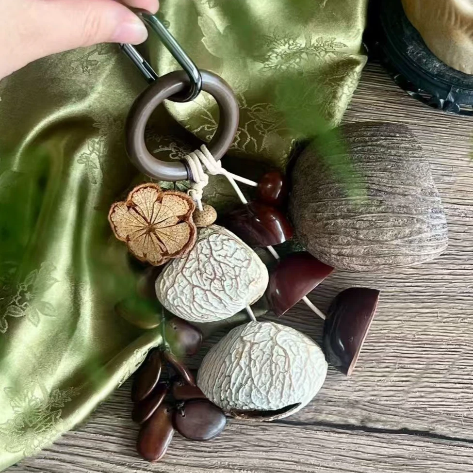 【泉水】手作果壳风铃包挂 自然治愈系 美拉德棕色系高级感挂件