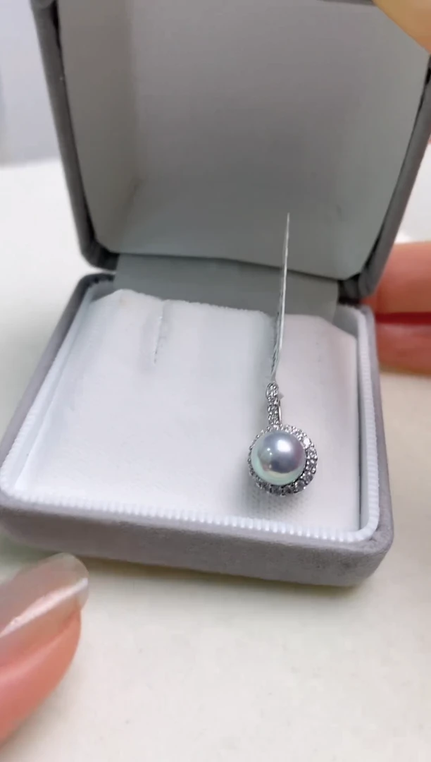 【闪购商品】海水珍珠吊坠(不含链)银S925镶嵌真多麻7.0-7.5吊坠