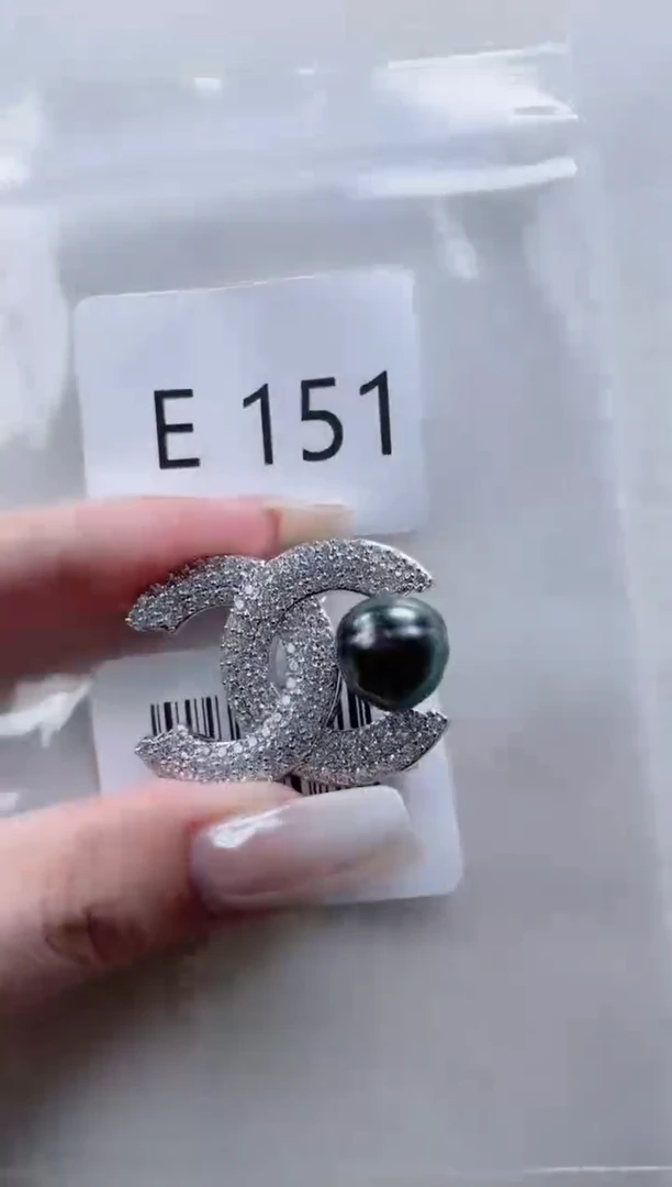 未镶嵌胸针海水珍珠E151