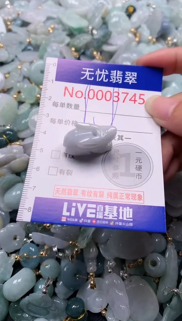 吊坠(不含链)未镶嵌翡翠3745