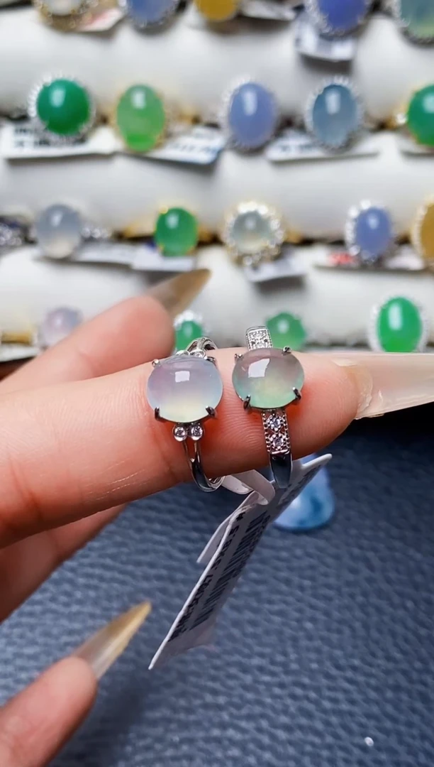 银S925镶嵌戒指翡翠1183