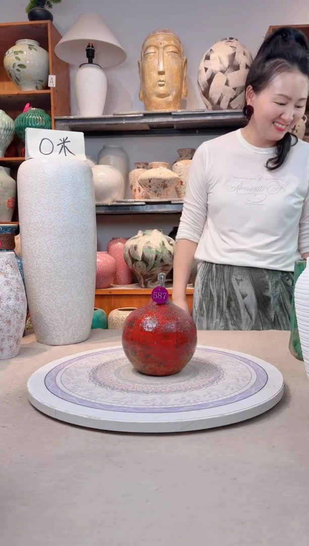 瓶陶瓷花瓶 无花  福利 不能装水 z587