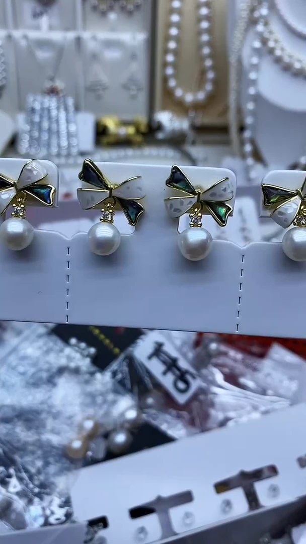 未镶嵌耳饰淡水珍珠耳环多样性发其一