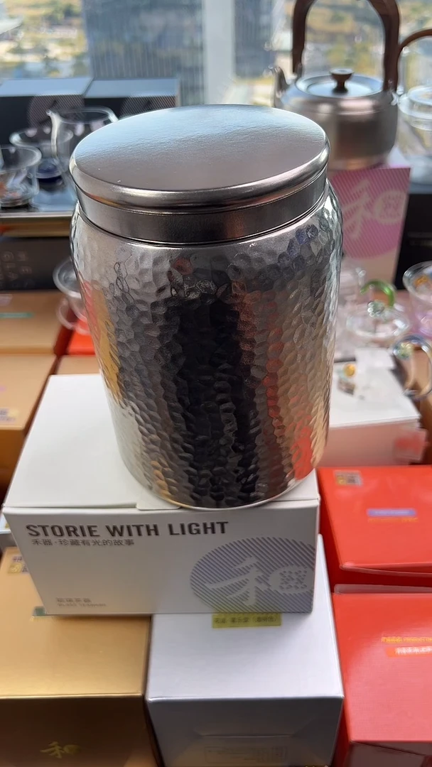 @@器态纯钛茶叶罐1500ml