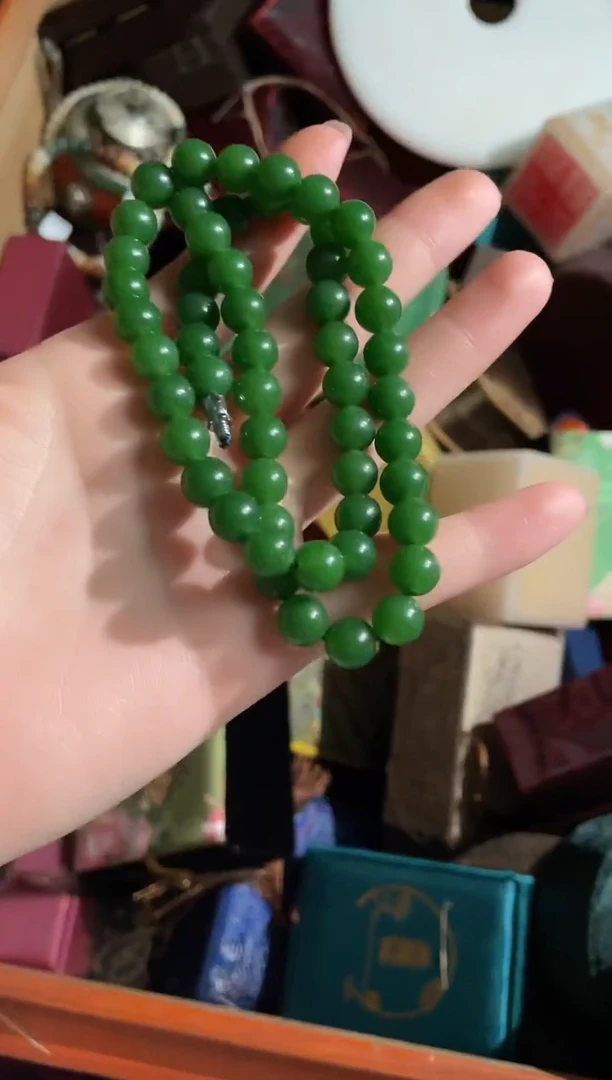 和田玉（碧玉）未镶嵌颈饰永玉阁精品专属摆件