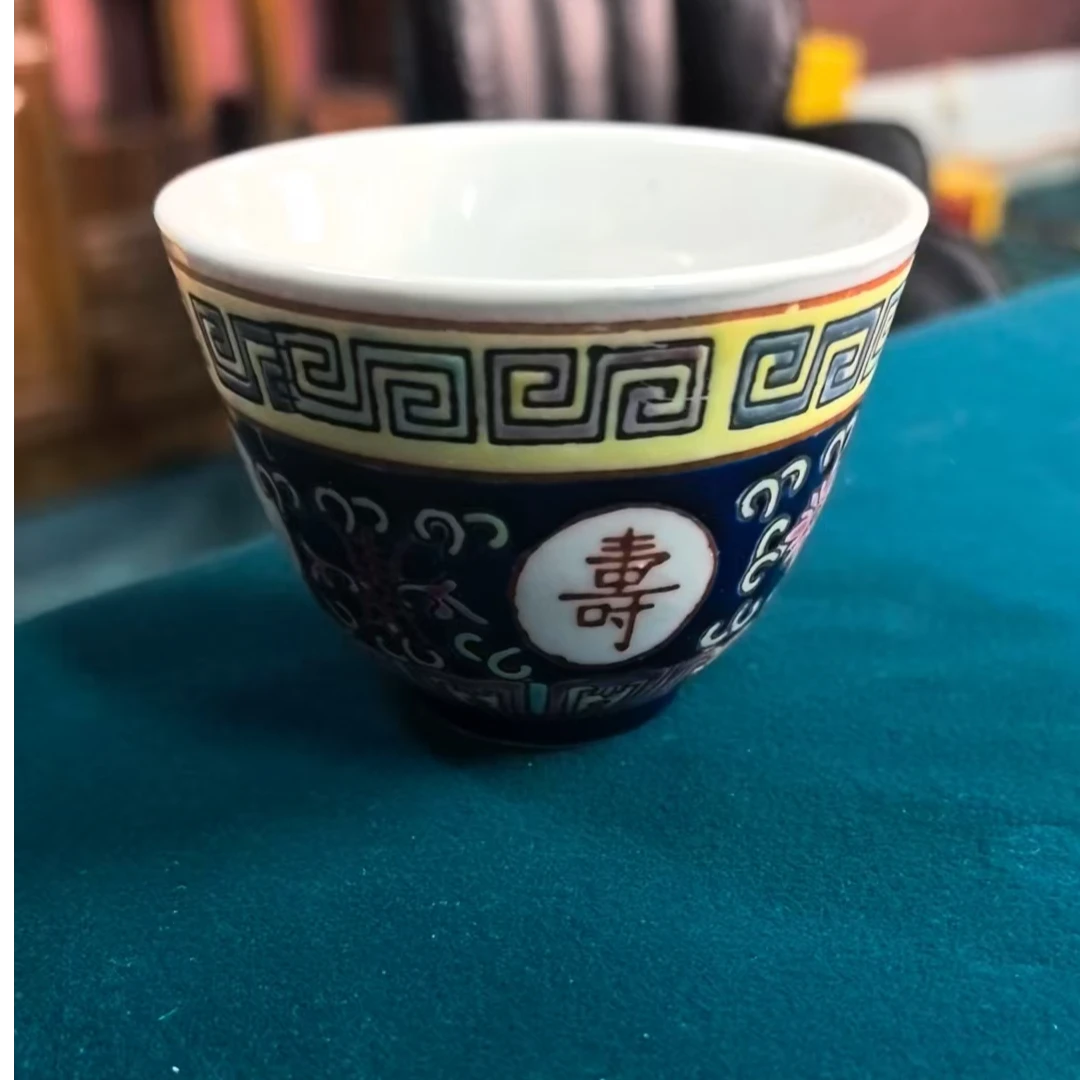 【景德镇】高温陶瓷，蓝摆件