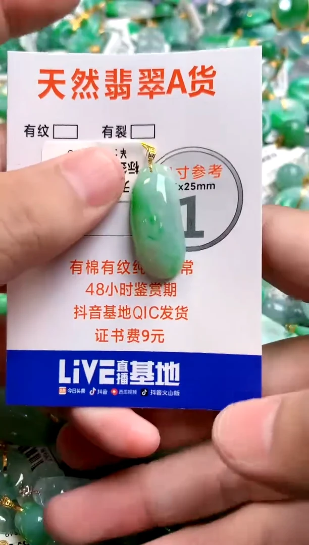 颈饰18K金镶嵌翡翠0533467343