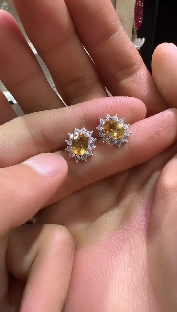 银S925镶嵌吊坠(不含链)水晶水晶耳饰 多样性发其一