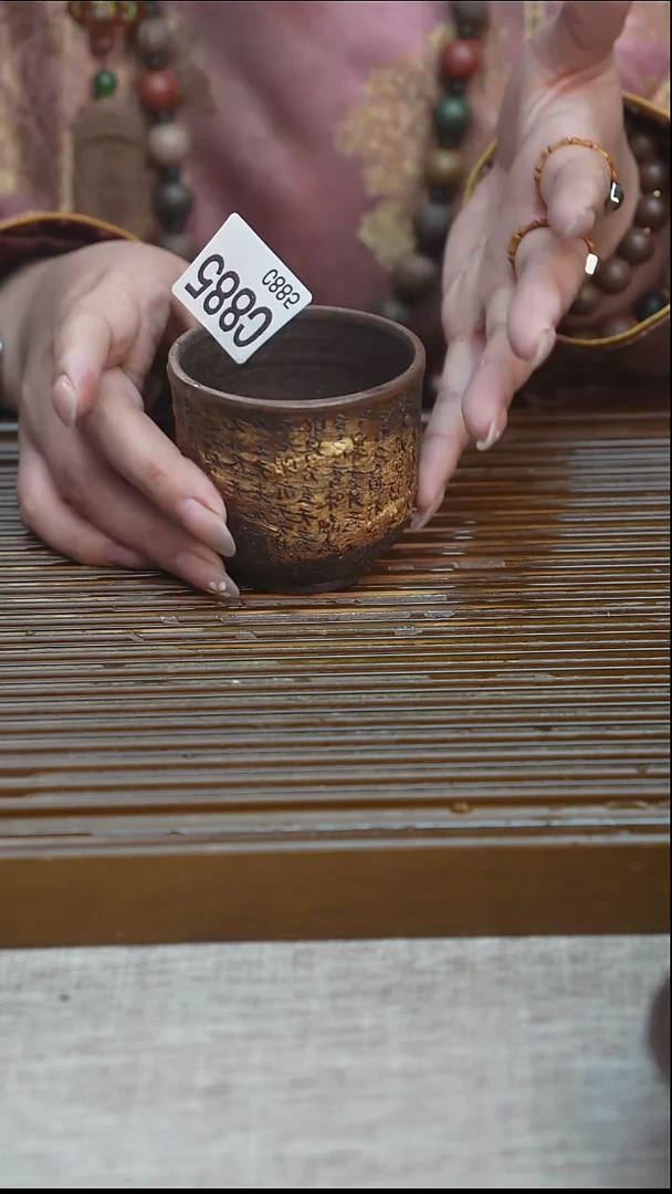 纯手工粗陶茶具每一只不一样