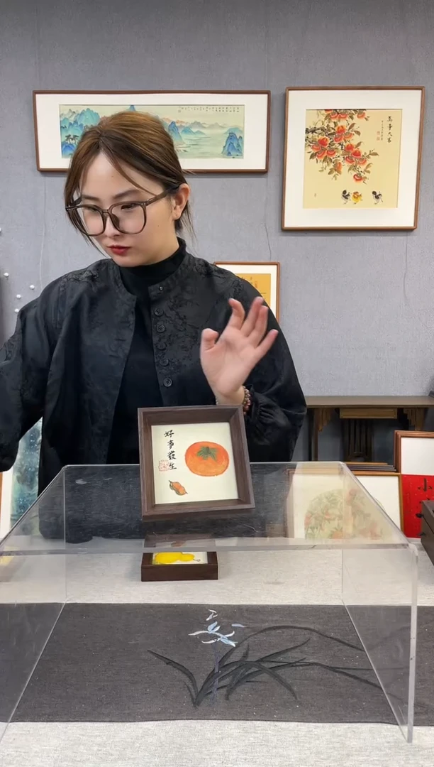 【闪购商品】国画5寸-小摆台作品-好事发生