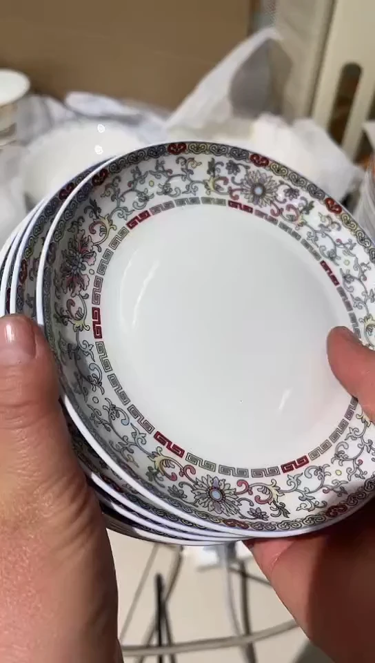 瓷6月光6只珐琅彩