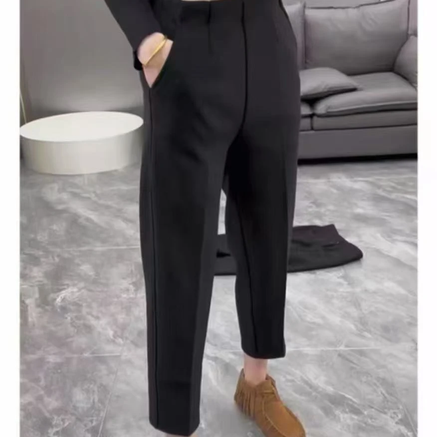 春季新款烟管裤（170）加肥大码时尚休闲百搭