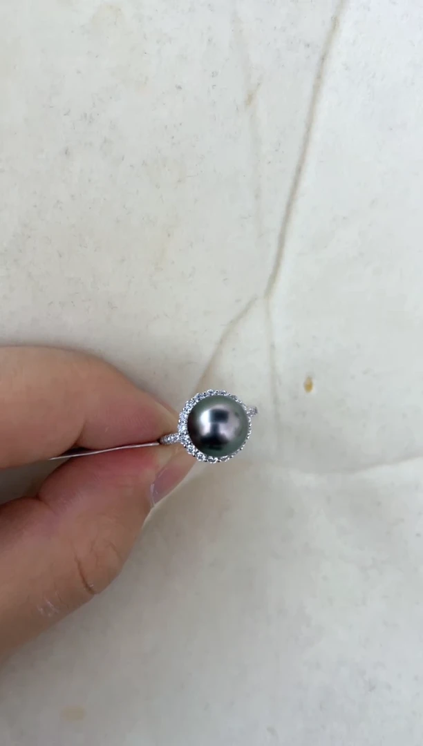 【闪购商品】海水珍珠戒指银S925镶嵌戒指