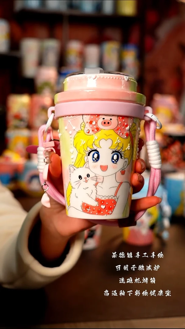 景德镇手工手绘陶瓷杯杯