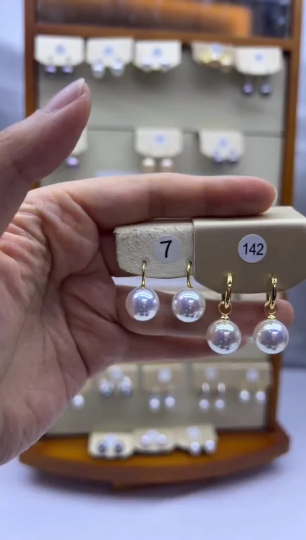 未镶嵌耳饰淡水珍珠7+142