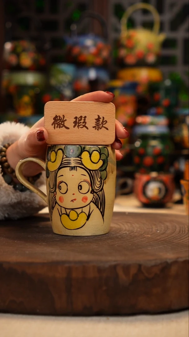 紫砂油画手绘釉下彩