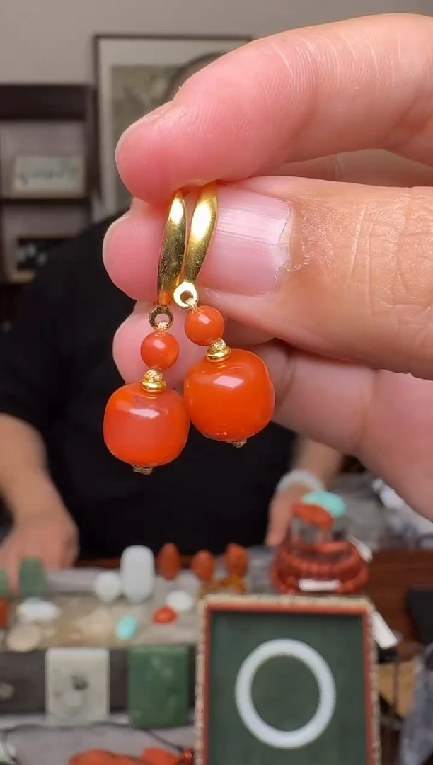 【闪购商品】南红玛瑙挂件银S925镶嵌2507 微裂 我多样性发其一