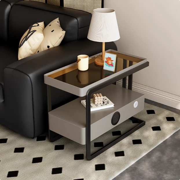 沙发意式边柜极简客厅移动玻璃多功能侧边小户型家用整装储物柜