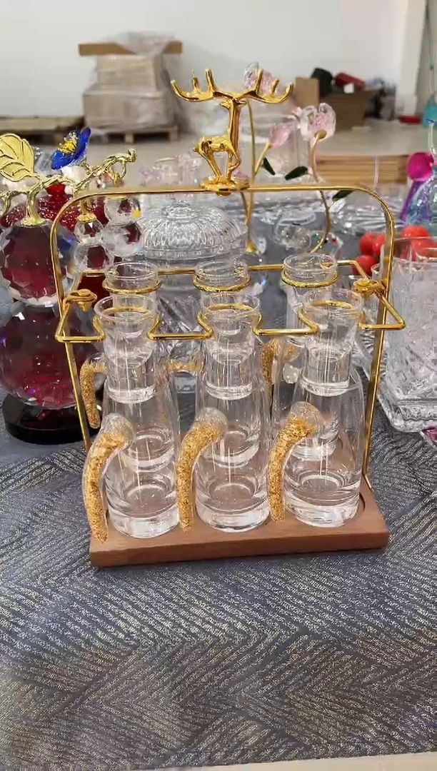 有机玻璃6壶6杯白酒套装