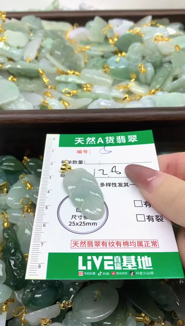 颈饰未镶嵌翡翠纯天然缅甸A货翡翠-5