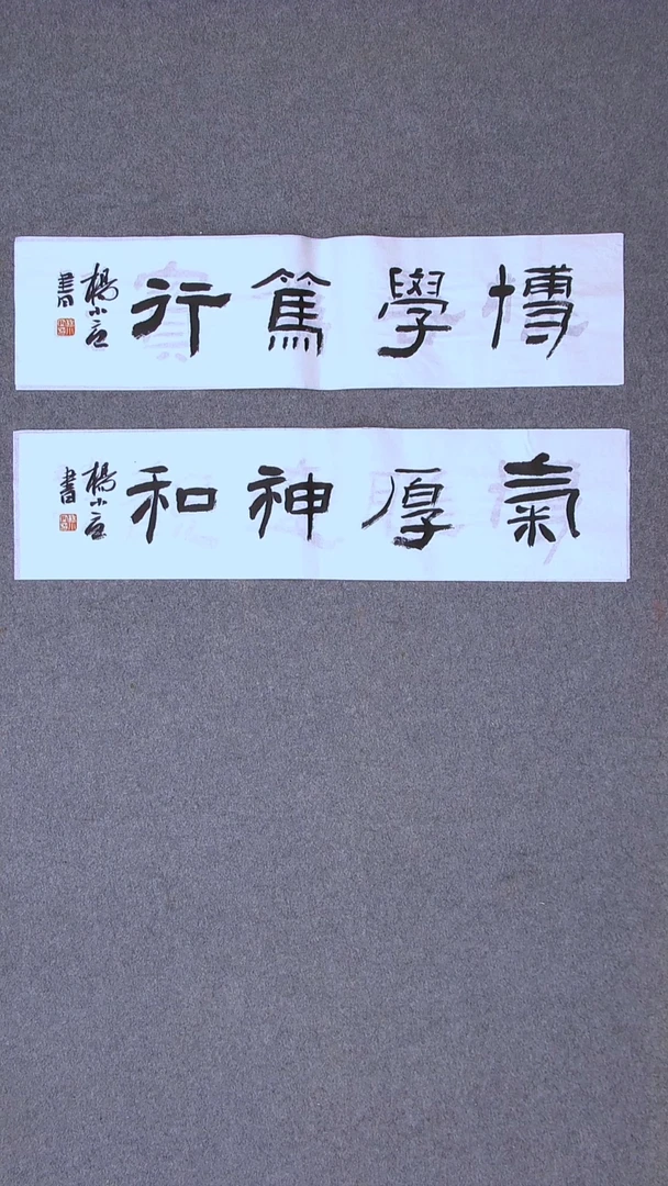书法杨小立河南南阳69*17*2一平尺两张