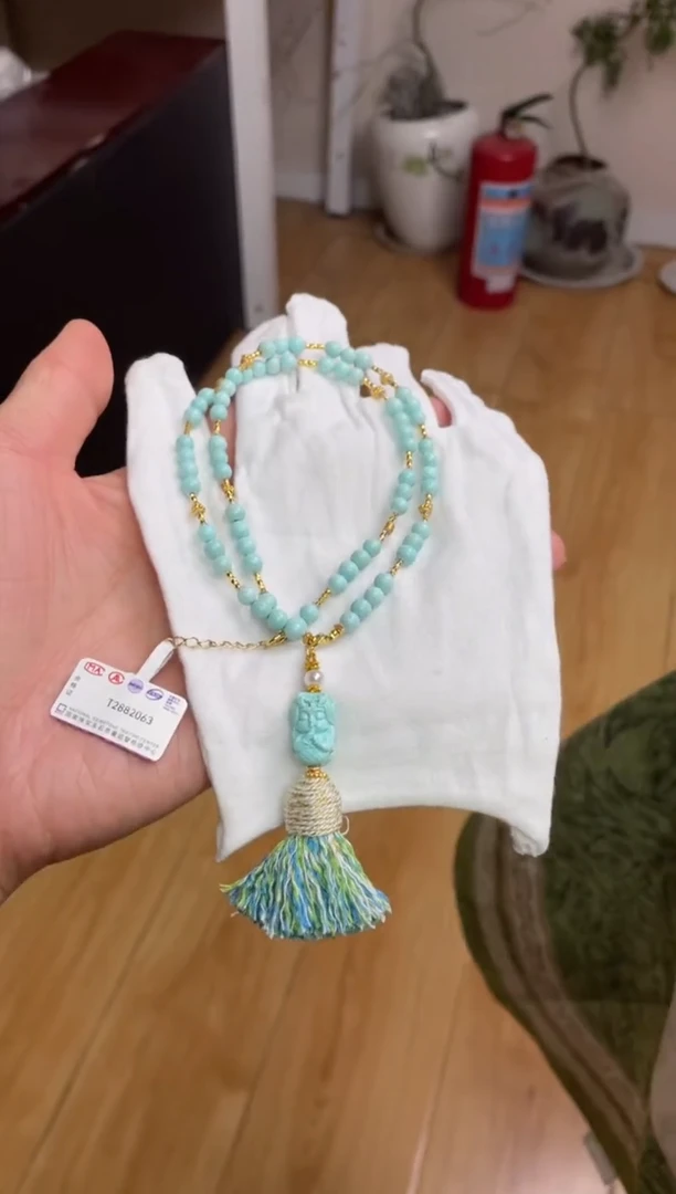 【闪购商品】绿松石项链银S925镶嵌25