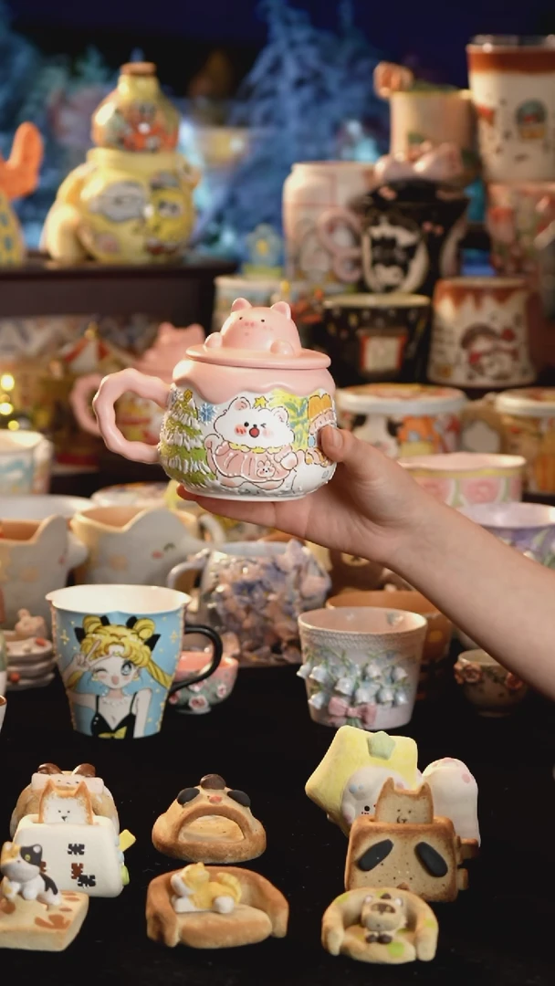 其他陶景德镇釉下彩手绘设计师款陶瓷