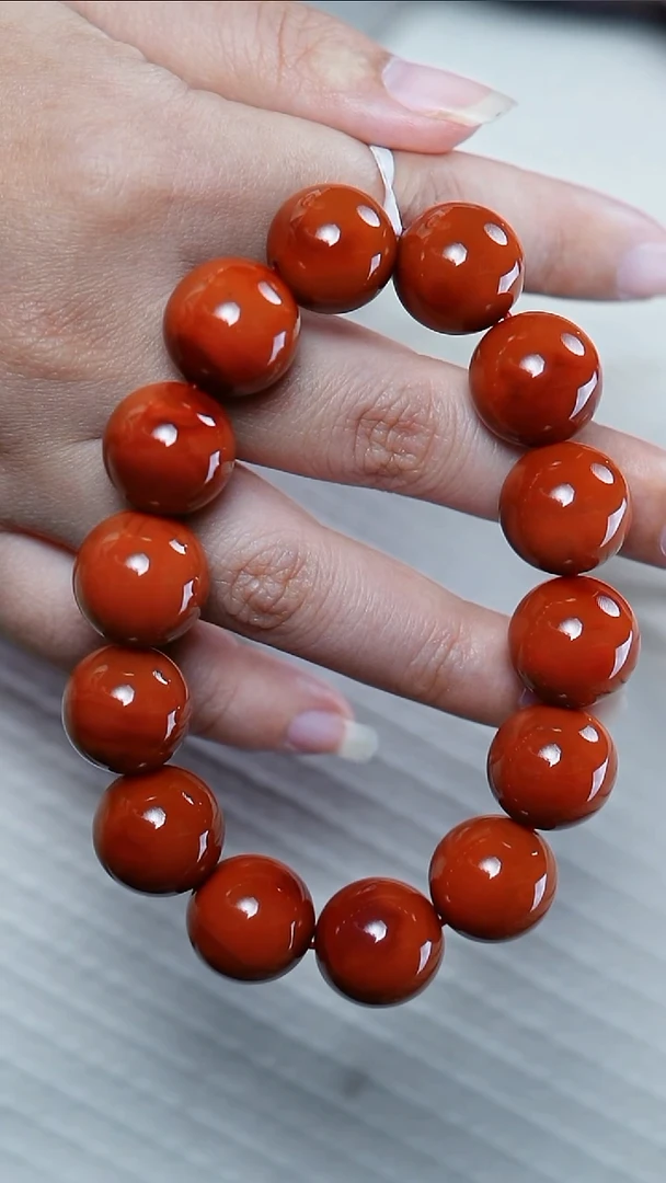 【闪购商品】南红玛瑙手串未镶嵌柿子@@SCSZ单-15mS手工