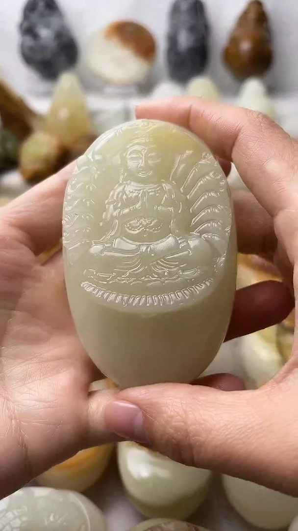 石材古青石棉纹正常不退换千手观音