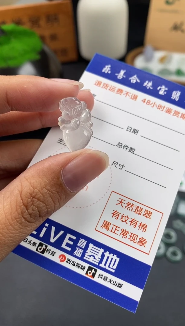 颈饰未镶嵌翡翠翡翠冰种天使