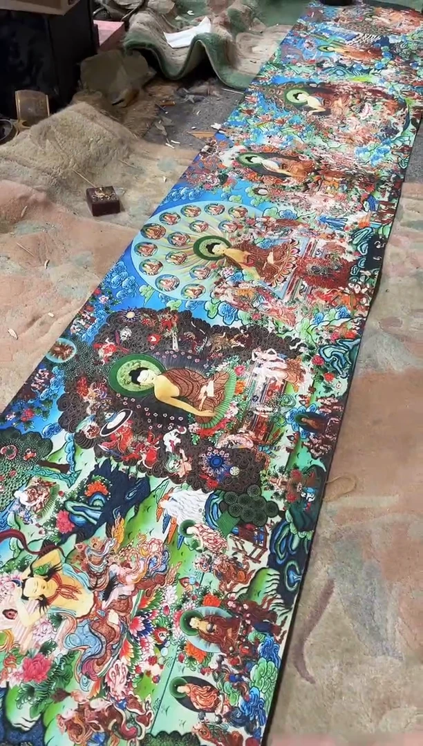 卷轴画曦曦的唐卡tk160