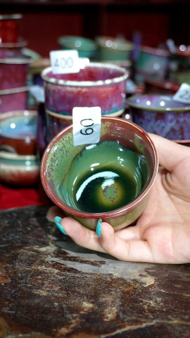 摆件精品窑变钧瓷茶器
